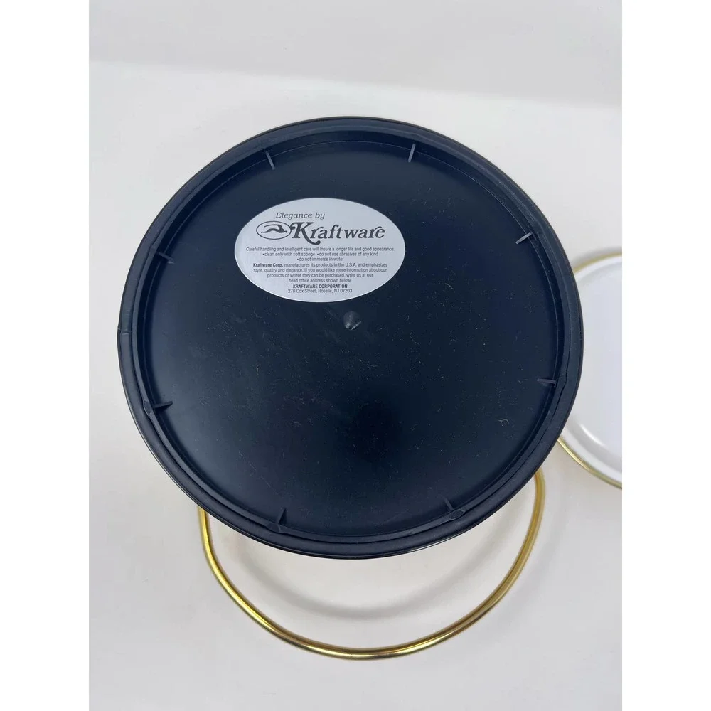 Kraftware Ice Bucket 3 Quart Faux Metal‎ Protective Durable Plastic Coating